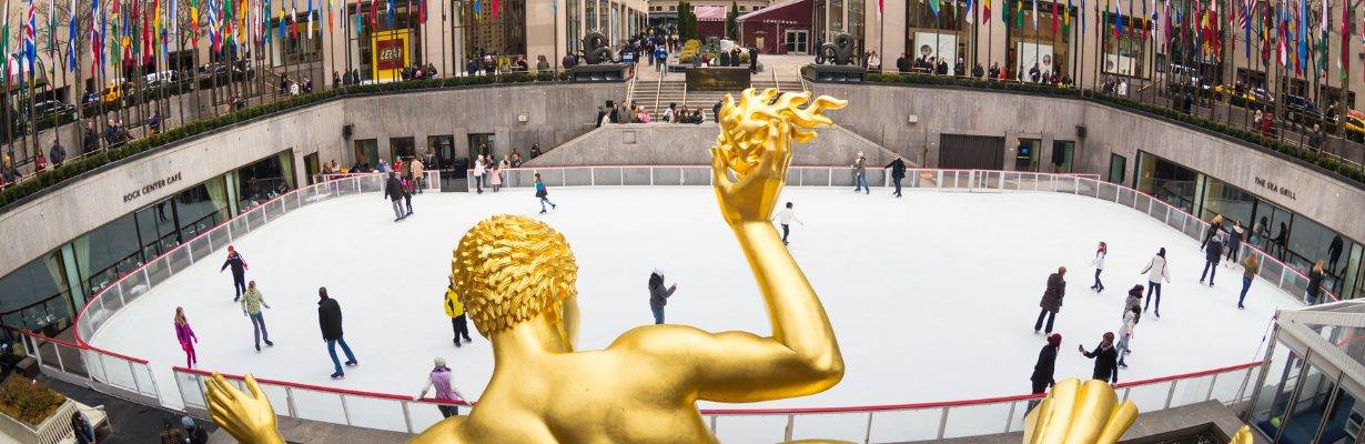 Pista de patinação do Rockefeller Center já está em funcionamento