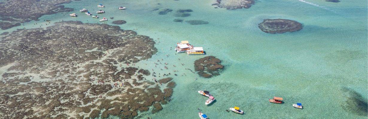Turismo na Lagoa Azul de Maragogi é suspenso por risco ambiental