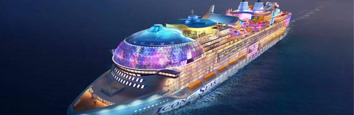 Novo navio Royal Caribbean da classe Icon será entregue em 2028