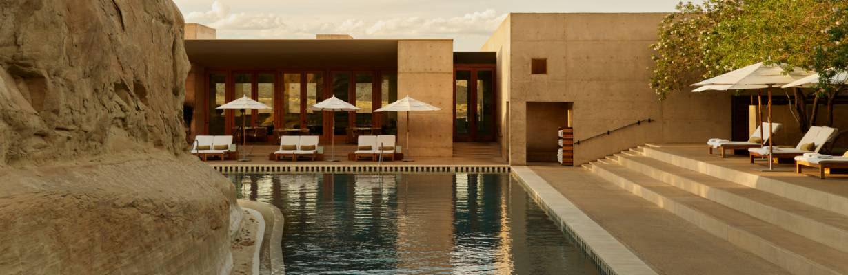 Hotel Amangiri em Utah: luxo e natureza no coração do deserto americano
