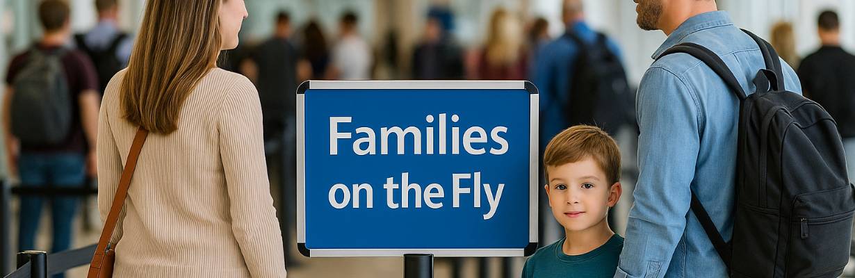 Aeroportos dos EUA agora têm filas rápidas para famílias com crianças