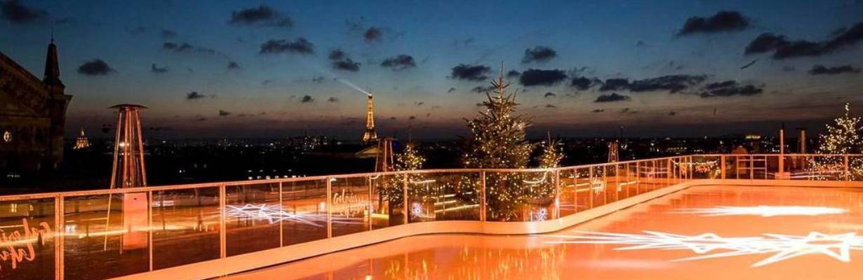 Pista de patinação Galerias Lafayette: Natal no alto de Paris
