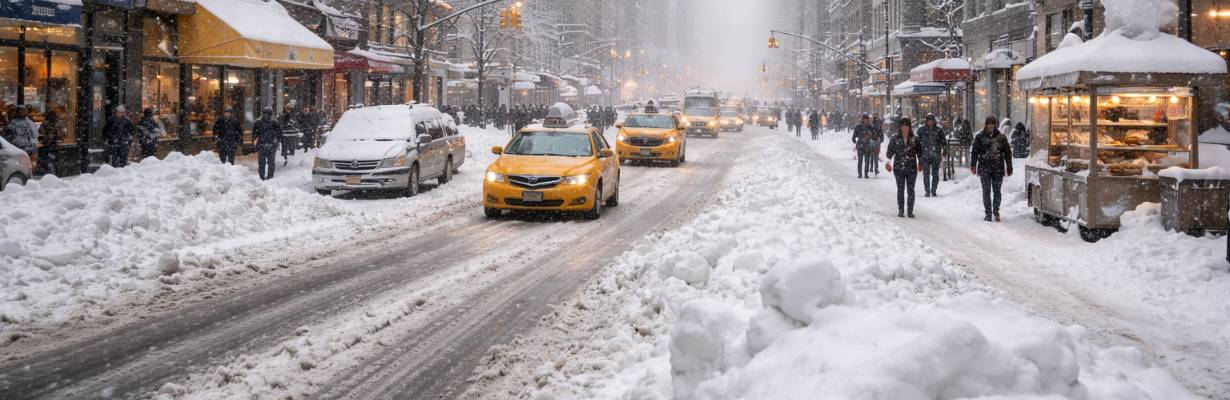 Tempestade histórica! Nevasca nos EUA paralisa voos, fecha escolas e cobre ruas de NY e Boston