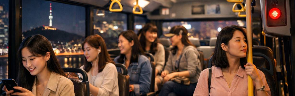 Mais segurança à noite: Coreia do Sul cria ônibus exclusivo para mulheres