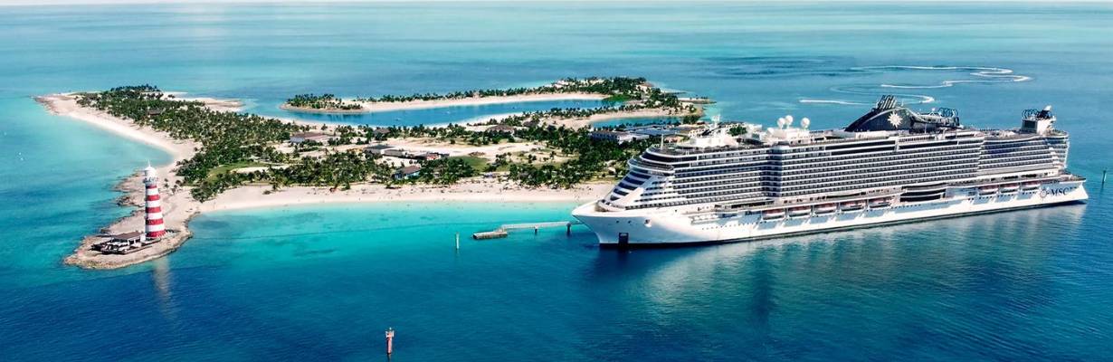 Nova ilha da MSC nas Bahamas será inaugurada em 2028
