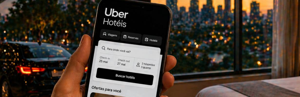 Uber entra no setor de hotéis e passa a permitir reservas pelo app