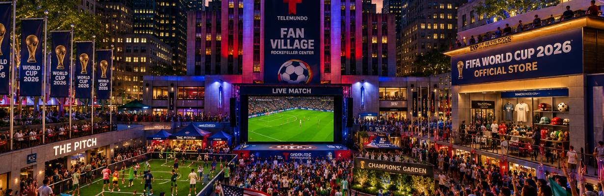 Nova York anuncia atrações da Copa de 2026 no Rockefeller Center
