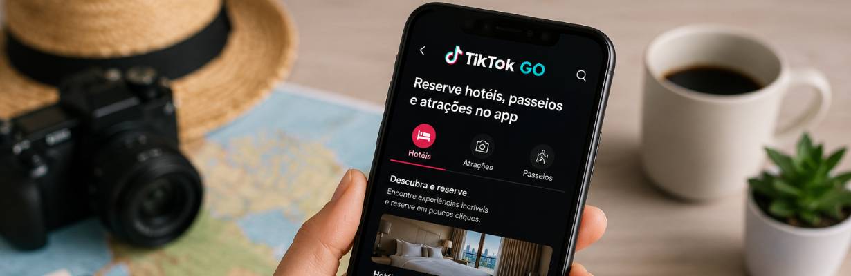 Novidade no TikTok! TikTok GO permite reservar hotéis e passeios pelo app