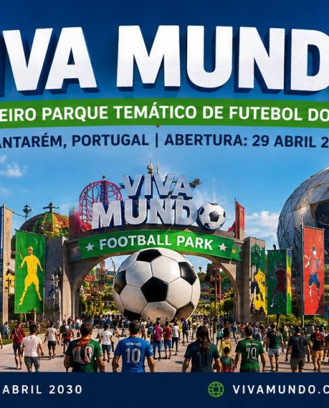 Portugal terá o primeiro parque temático de futebol do mundo - com hotel e atrações inéditas