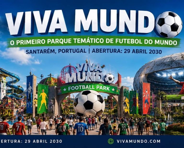 Portugal terá o primeiro parque temático de futebol do mundo - com hotel e atrações inéditas
