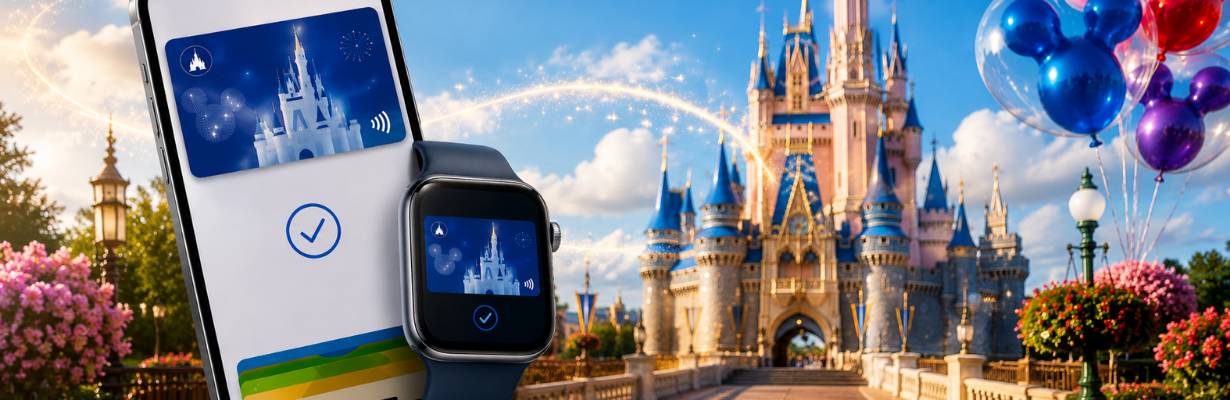 Disney World terá integração inédita com Apple Wallet no iOS 27