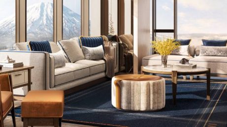 Cercado por florestas e montanhas, o Fairmont Niseko será a segunda propriedade da marca no Japão.