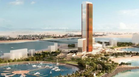 O Wynn Al Marjan Island, em Ras Al Khaimah, tem inauguração prevista para setembro de 2027 e será o primeiro resort dos Emirados Árabes Unidos com cassino autorizado. O complexo terá 1.542 quartos, restaurantes, bares, praia privativa, spa, piscinas, marina, boutiques e espaços de entretenimento, apesar dos atrasos e custos adicionais provocados por desafios logísticos na região.