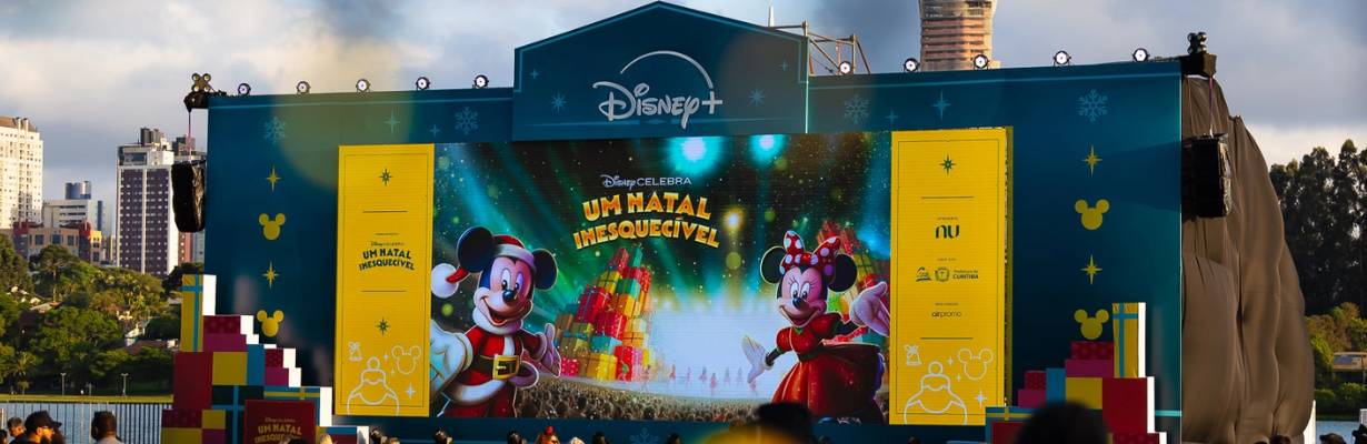 Natal da Disney em Curitiba terá espetáculo musical, cinema e atrações gratuitas