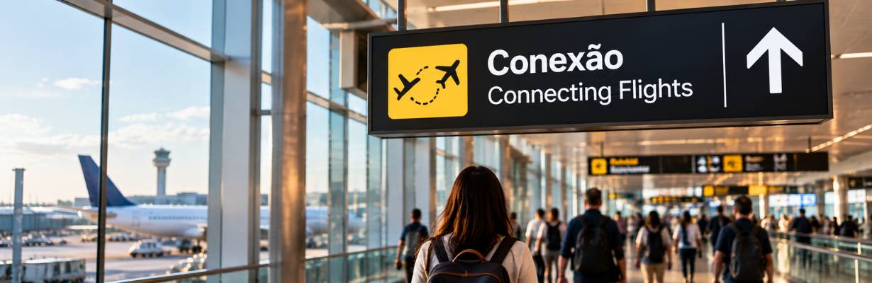 Voo com escala ou conexão? Entenda a diferença antes de comprar sua passagem